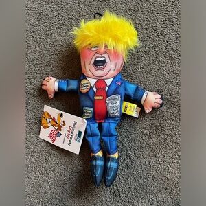 NWT Fuzzu Political Parody Trump Dog Toy